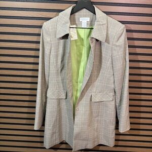 Worthington Plaid Blazer NWT Size 8